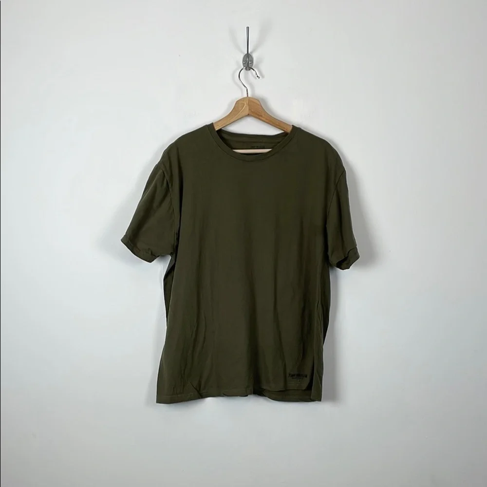 True Religion Men's XL Short Sleeve Pullover Stretch Casual Olive Green T-Shirt
